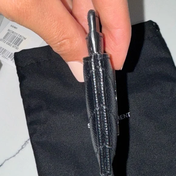 YSL Card Holder with silver hardware - Picture 3 of 8